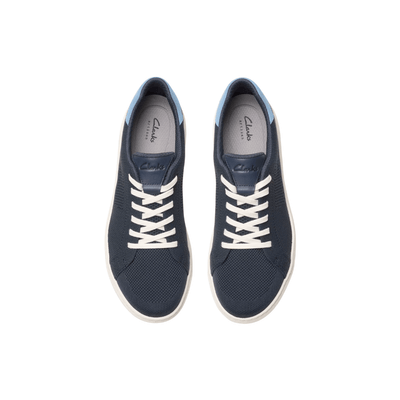 Clarks Men's Mapstone Lace Lightweight Sneaker - Navy Knit 3
