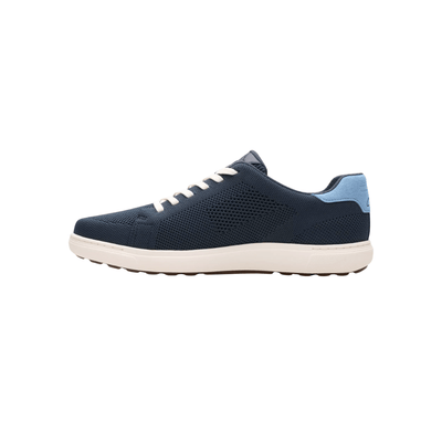 Clarks Men's Mapstone Lace Lightweight Sneaker - Navy Knit 6