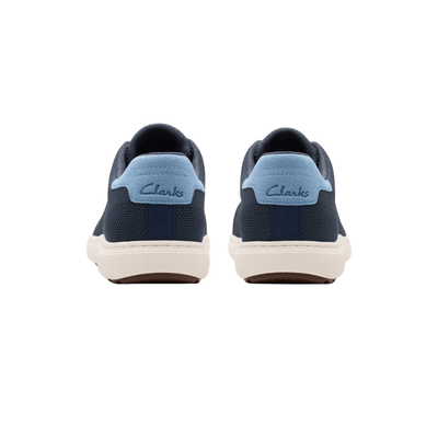 Clarks Men's Mapstone Lace Lightweight Sneaker - Navy Knit 4