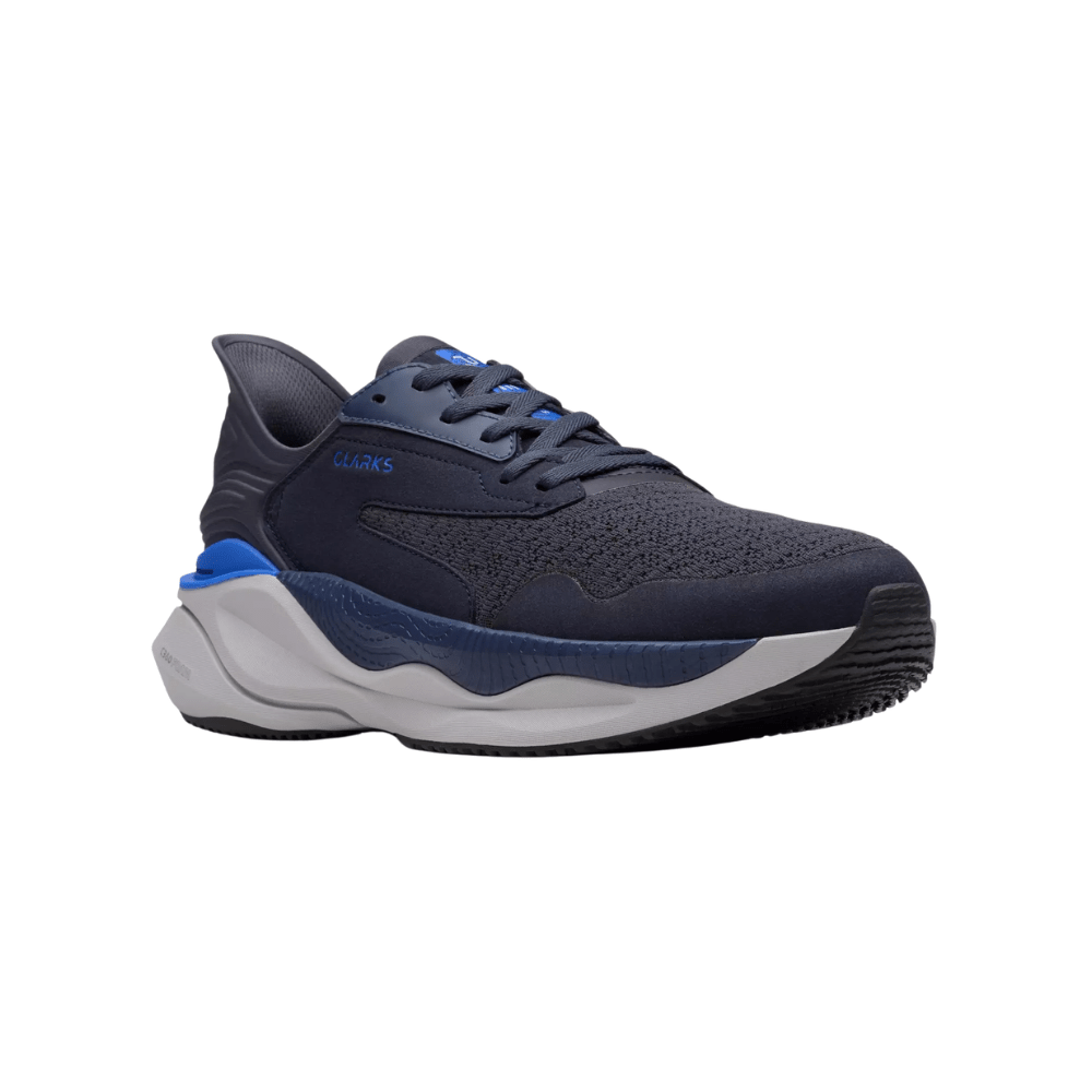 Clarks Pace Men's Podiatrist Approved Walking Shoes - Navy 6