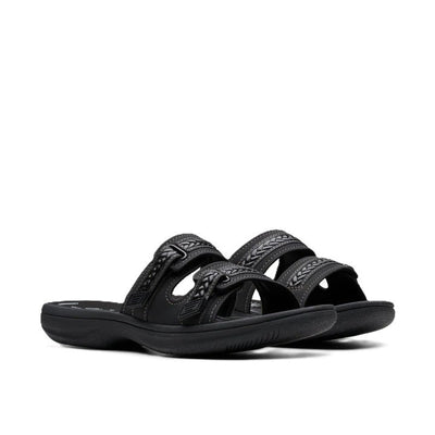 Clarks Women's Breezey Eve Sandals Black / Black Sandal 4
