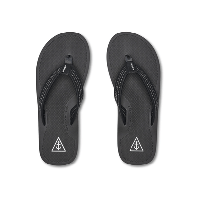 Cobian Men's Anchor Water - Friendly Synthetic Leather Sandal - Black 4