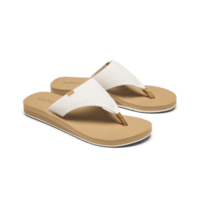 Cobian Women's Bermuda Bounce Mesh Strap Wedge Sandal - Cream 2