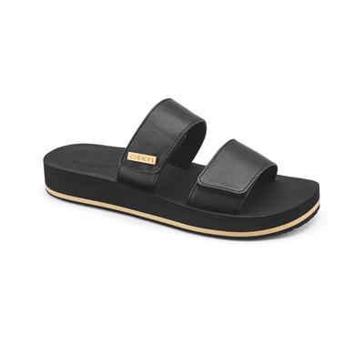 Cobian Women’s Dana Rise™ Adjustable Strap Elevated Sandal – Black - Women's SandalCobian