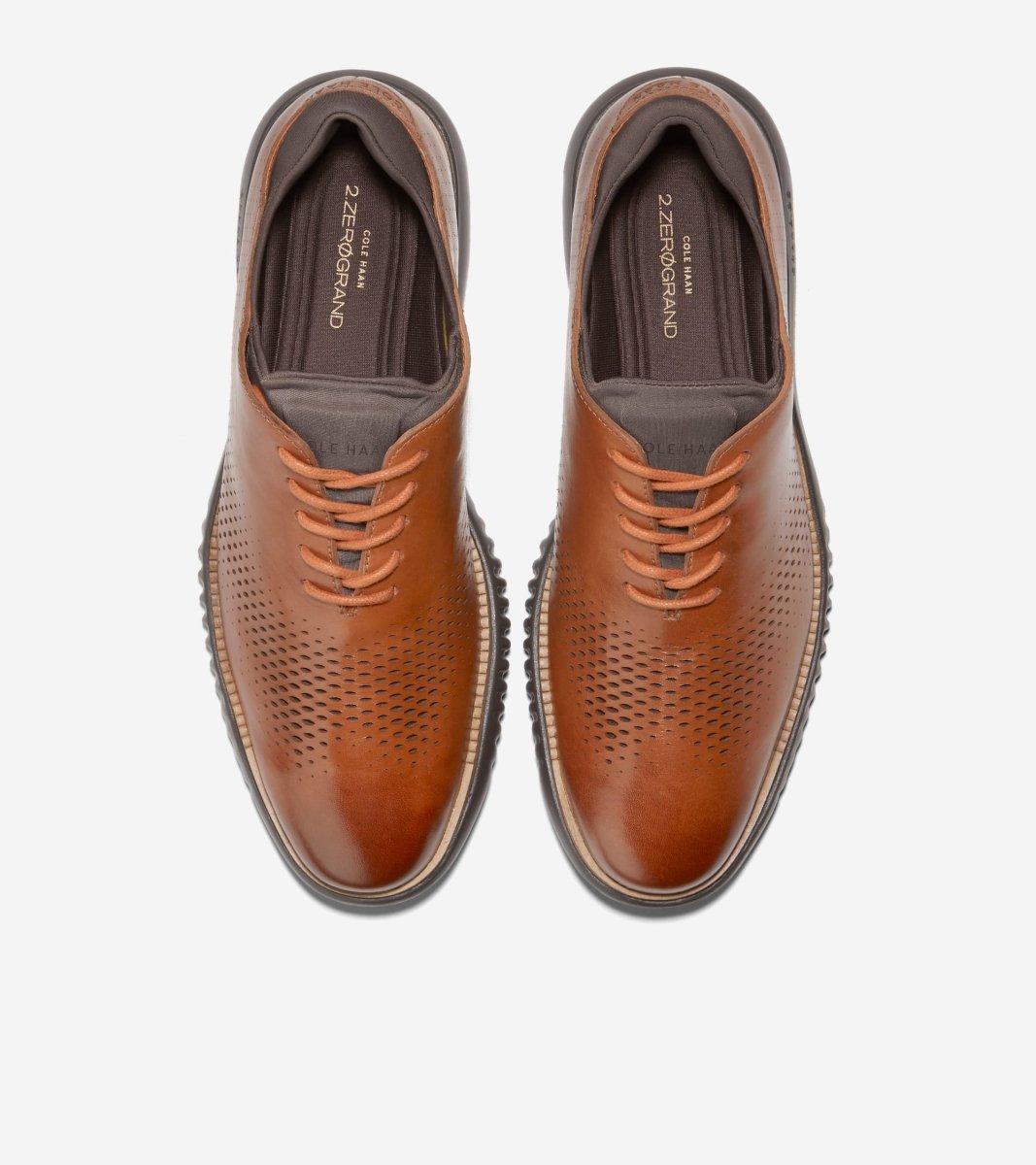 Cole Haan Men's 2.Zerogrand Laser Wingtip Oxford, British tan/Java Shoes - Men's ShoesCole Haan