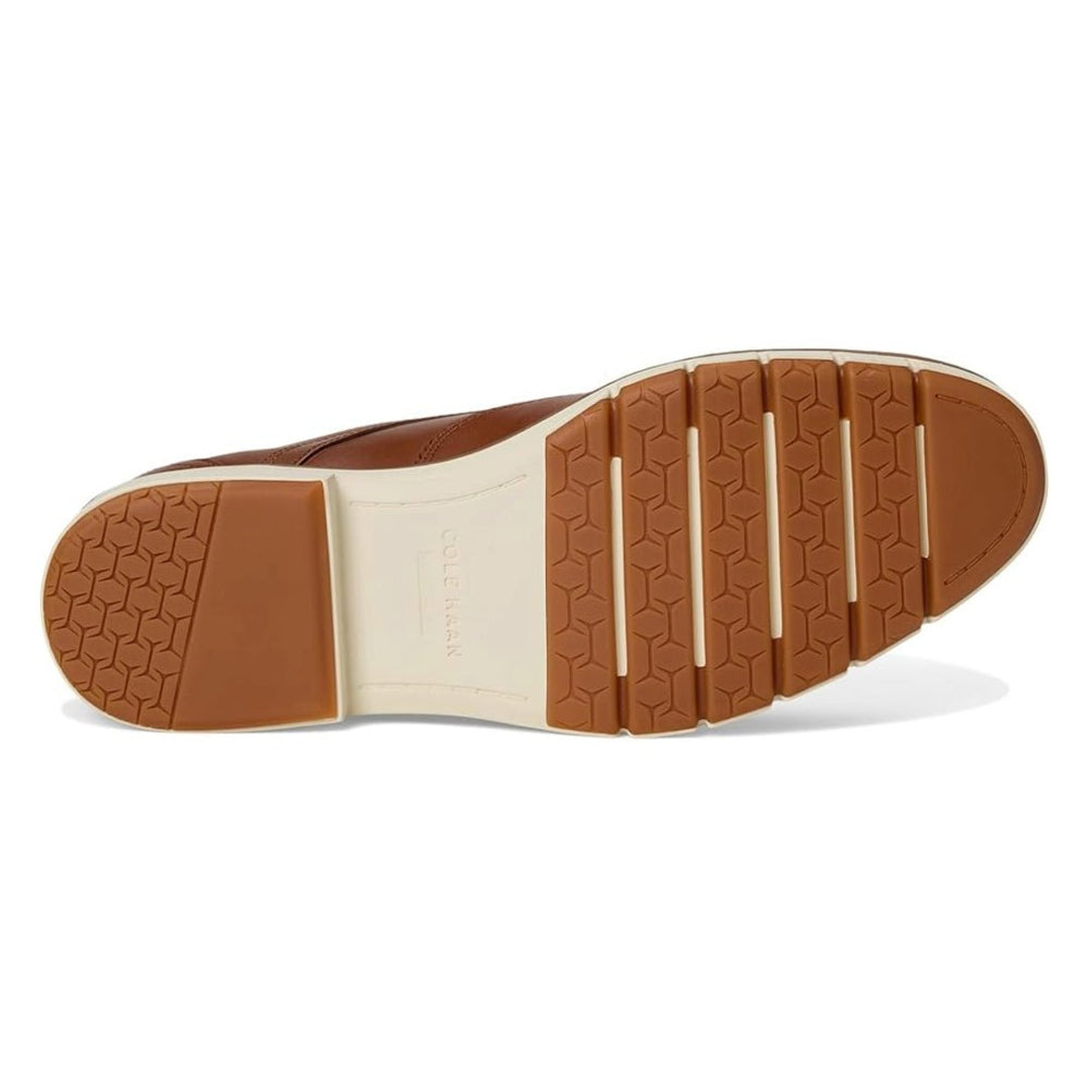 Cole Haan Men’s Flexgrand 360 Wingtip – British Tan/Ivory – Comfy Shoes