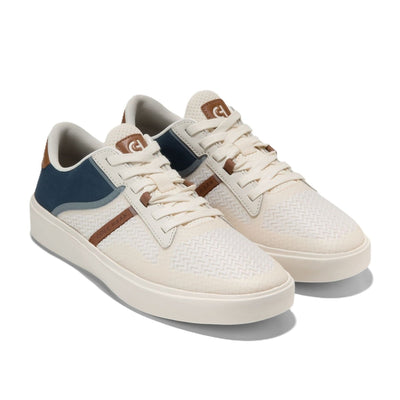 Cole Haan Men's Grand Crosscourt Winner Ivory/ Navy Blazer Sneakers 1