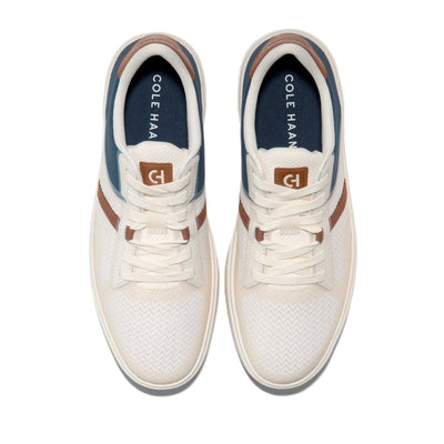 Cole Haan Men's Grand Crosscourt Winner Ivory/ Navy Blazer Sneakers 5