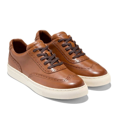 Cole Haan Men's Grand Kittery Wingtip British Tan - Ivory Shoes 3