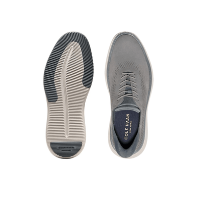 Cole Haan Men’s Grand Phaze Laser Cut Quick-On Oxfords – Steel / Turbulence / Dove Nubuck 3