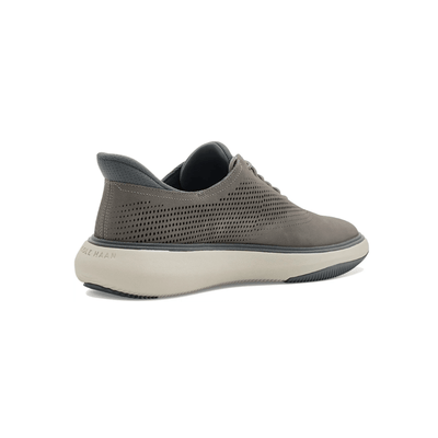 Cole Haan Men’s Grand Phaze Laser Cut Quick-On Oxfords – Steel / Turbulence / Dove Nubuck 6