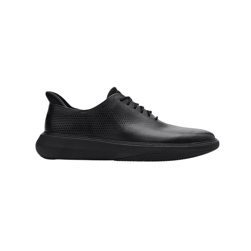 Cole Haan Men's Grand Phaze Laser Quick - On Leather Oxford - Black/Black 1