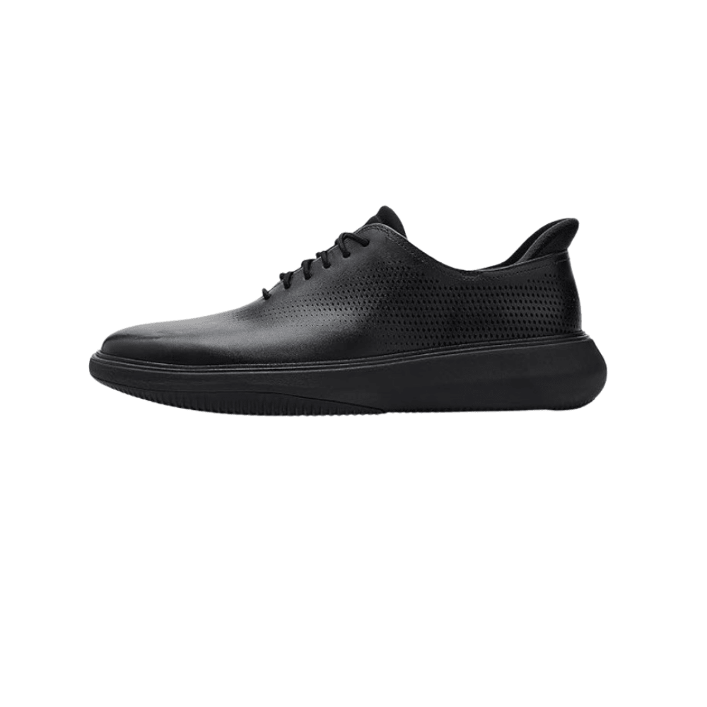 Cole Haan Men's Grand Phaze Laser Quick - On Leather Oxford - Black/Black 5