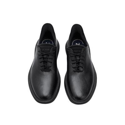Cole Haan Men's Grand Phaze Laser Quick - On Leather Oxford - Black/Black 3