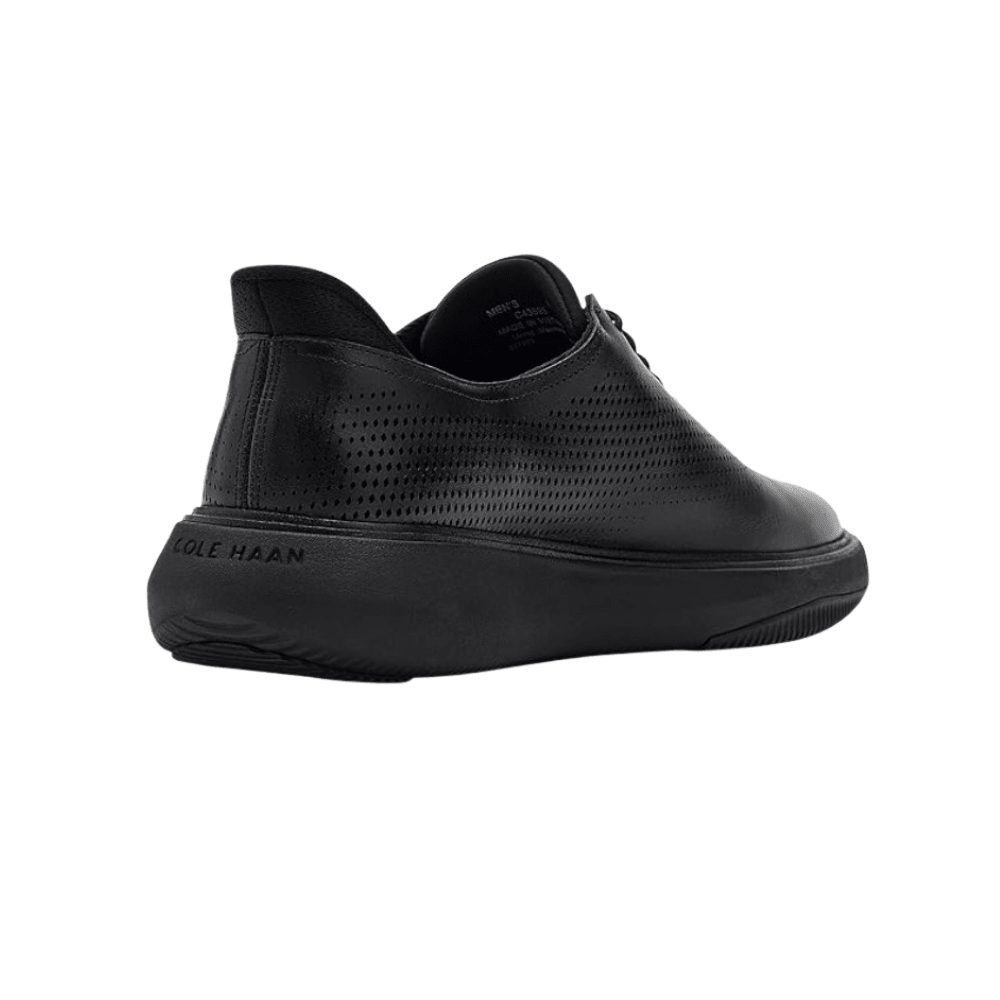 Cole Haan Men's Grand Phaze Laser Quick - On Leather Oxford - Black/Black 2