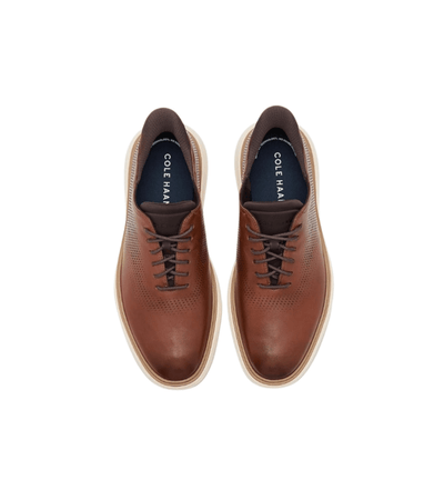 Cole Haan Men's Grand Phaze Laser Quick - On Leather Oxford - British Tan/Dark Natural 4
