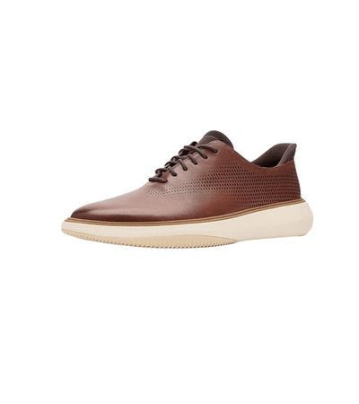 Cole Haan Men's Grand Phaze Laser Quick - On Leather Oxford - British Tan/Dark Natural 5