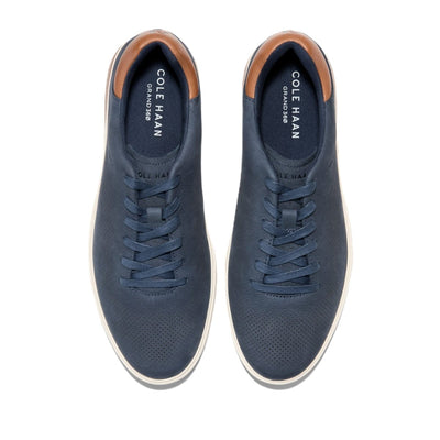 Cole Haan Men's Grandpro Angleace Navy Blazer - British Tan - Gum Sneakers 6