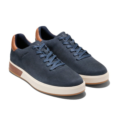 Cole Haan Men's Grandpro Angleace Navy Blazer - British Tan - Gum Sneakers 3