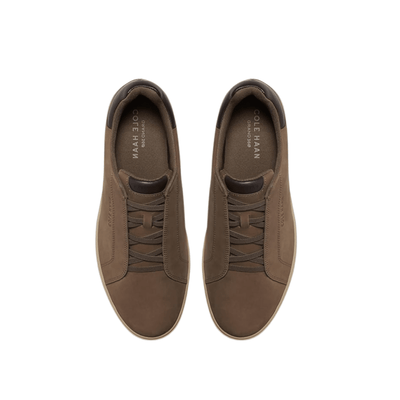 Cole Haan Men's GrandPrø Luxe Slip - On Sneakers Morel Nubuck/Dark Choco 3