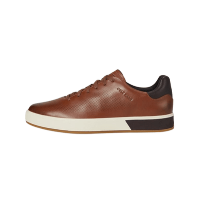 Cole Haan Men's GrandPrø Angleace Sneakers - British Tan/Dark Chocolate/Ivory 8