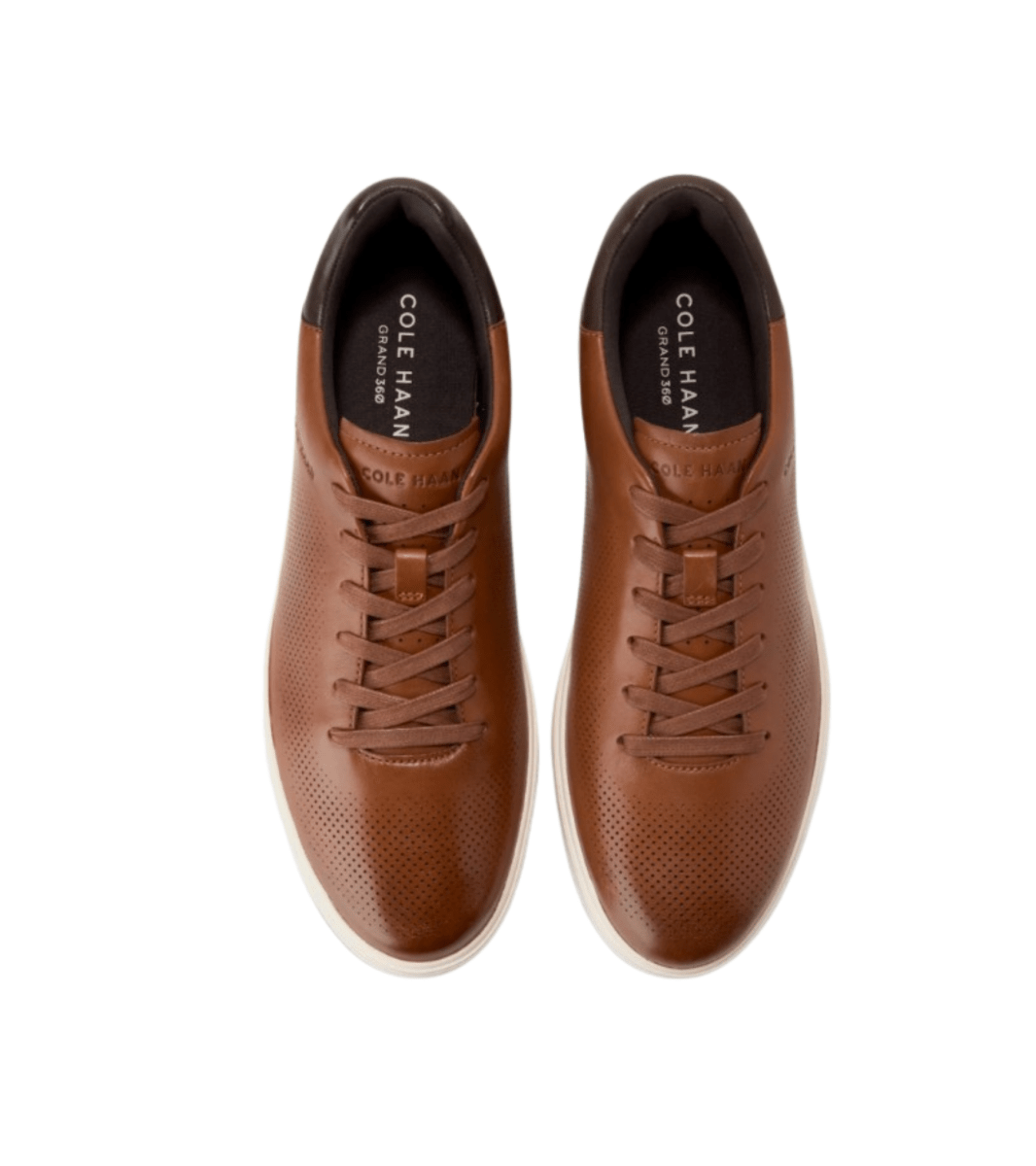 Cole Haan Men's GrandPrø Angleace Sneakers - British Tan/Dark Chocolate/Ivory 4