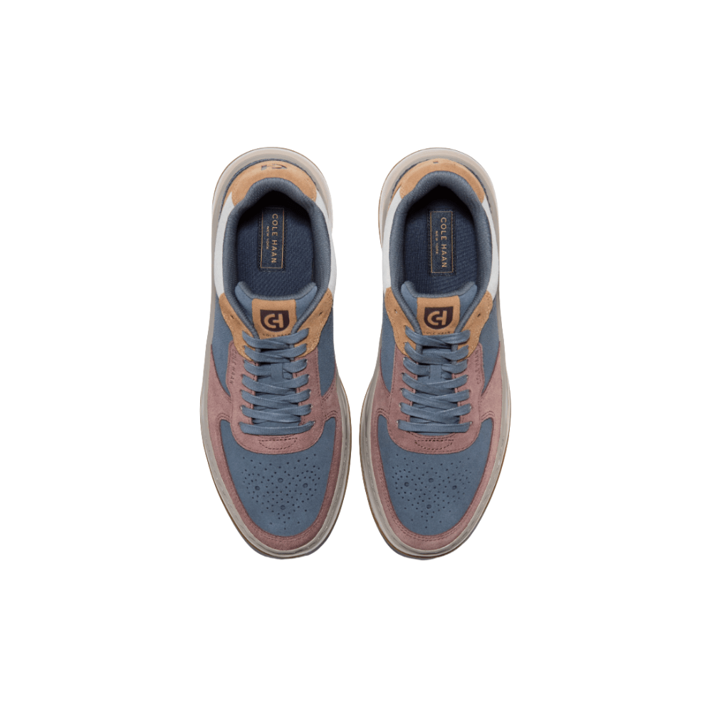 Cole Haan Men’s GrandPrø Crossover Suede Sneakers – Turbulence/Toasted Coconut 4
