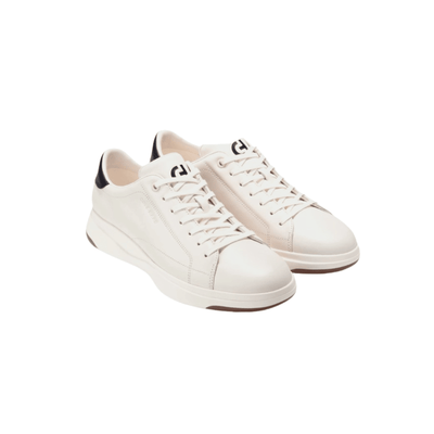 Cole Haan Men's GrandPrø Tennis 2.0 Leather Sneakers - Ivory/Black 2