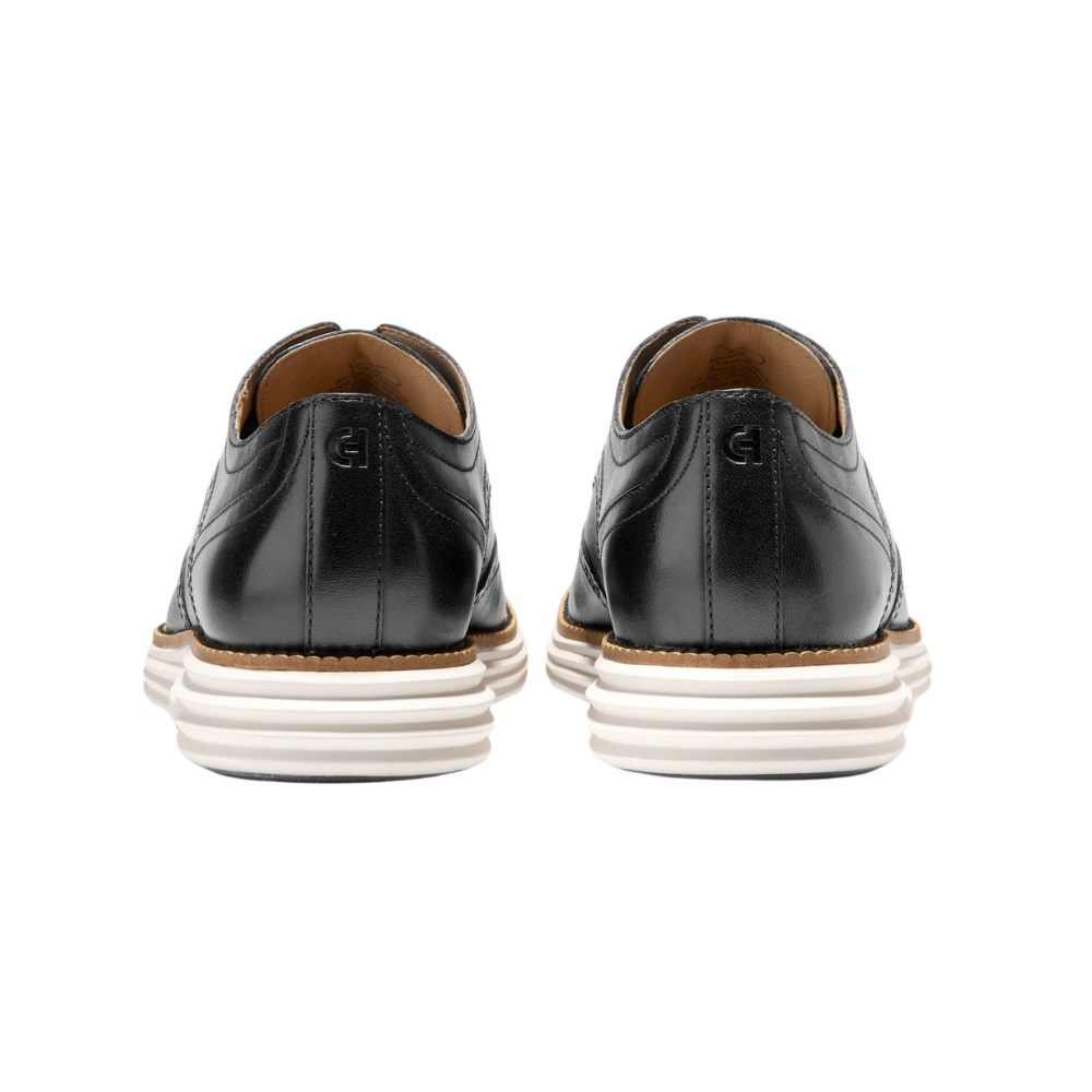 Cole Haan Men’s ØriginalGrand Remastered Leather Wingtip Oxfords - Black Ivory 4