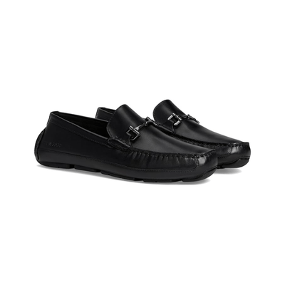 Cole Haan Men's Wyatt Bit Driver Leather Shoes - Black 5
