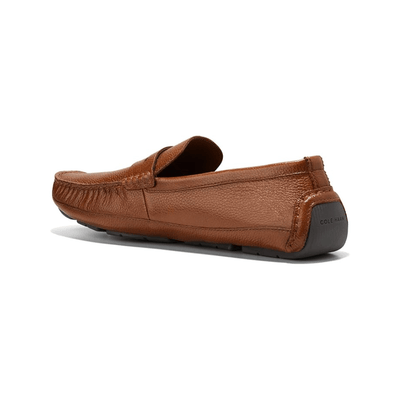 Cole Haan Men's Wyatt Penny Driver, Leather Shoes British Tan/Nicotine 4
