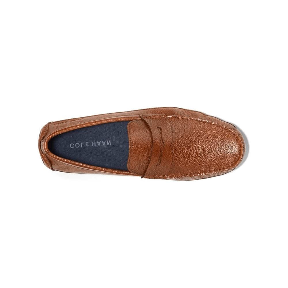 Cole Haan Men's Wyatt Penny Driver, Leather Shoes British Tan/Nicotine 6
