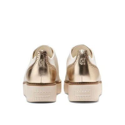 Cole Haan Women's Grand City Platform Sneaker Soft Gold Metallic - Ivory 5