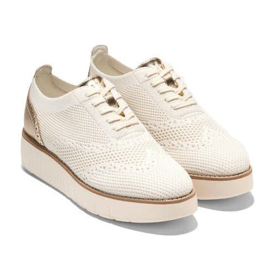 Cole Haan Women's Grand City Platform Sneaker Soft Gold Metallic - Ivory 3