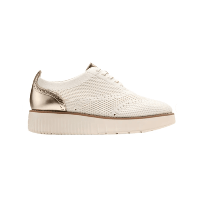 Cole Haan Women's Grand City Platform Sneaker Soft Gold Metallic - Ivory 1