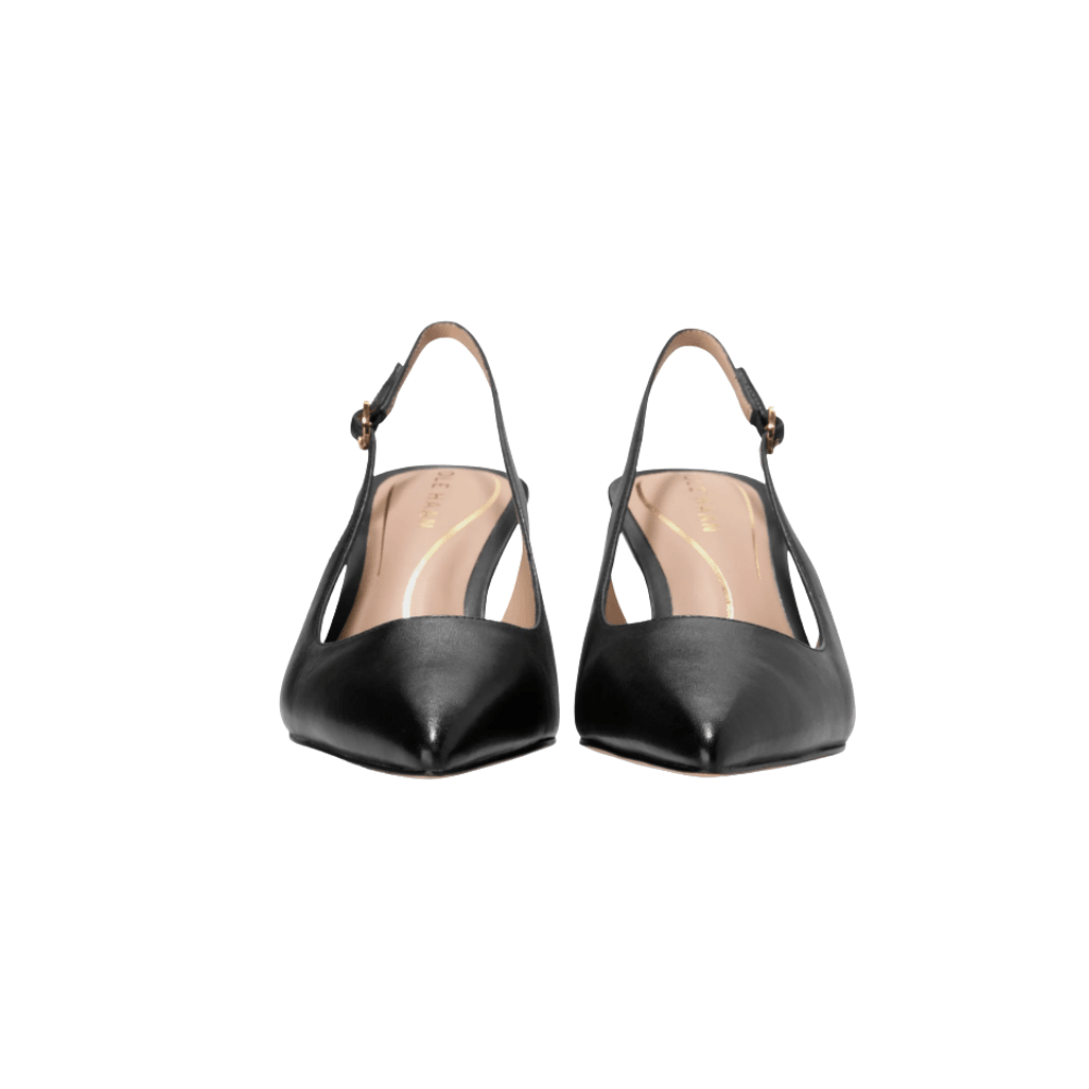 Cole Haan Women’s Hansell Leather Slingback Pumps – Black 5