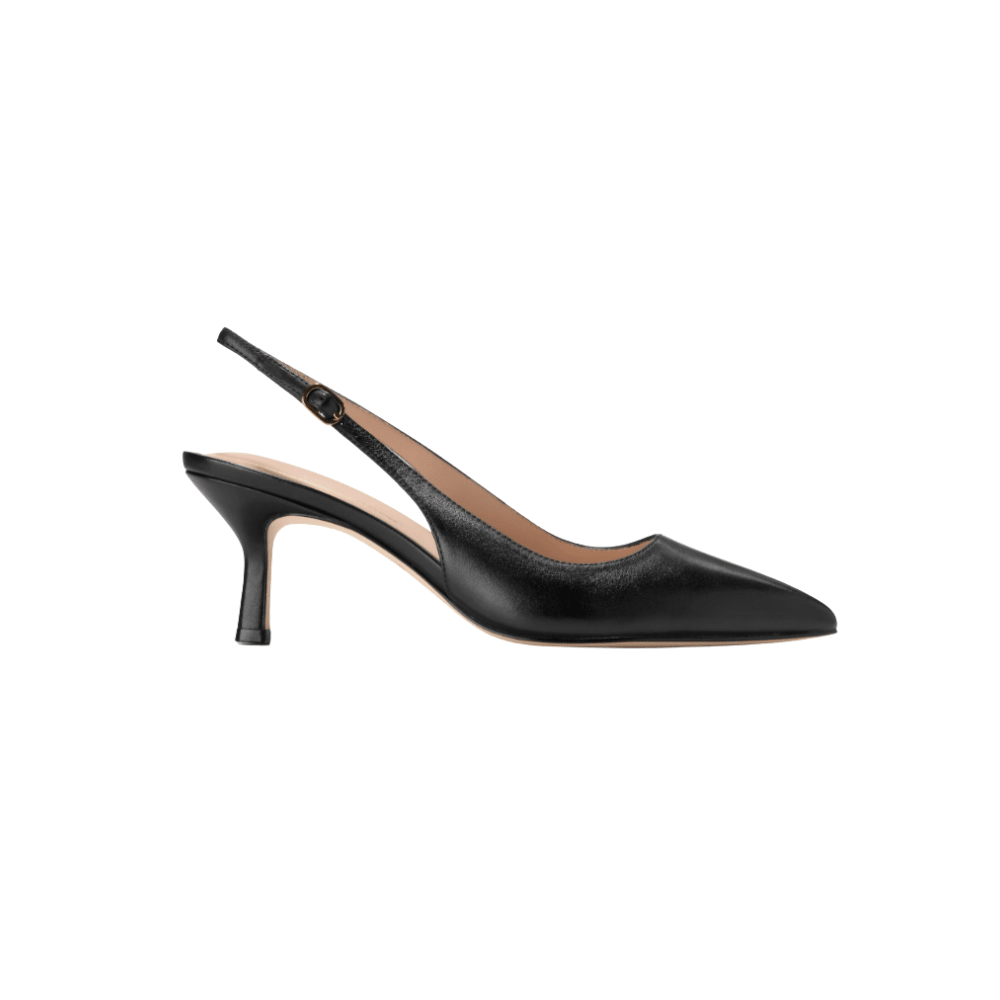Cole Haan Women’s Hansell Leather Slingback Pumps – Black 1