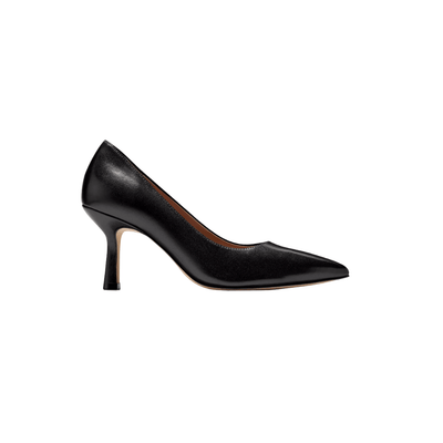 Cole Haan Women's Hansell Pointed Toe Leather Pump - Black Leather 1