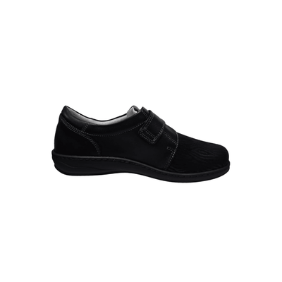 David Tate Evita Women's Micro Leather Slip - On Shoes - Stardust Black 1