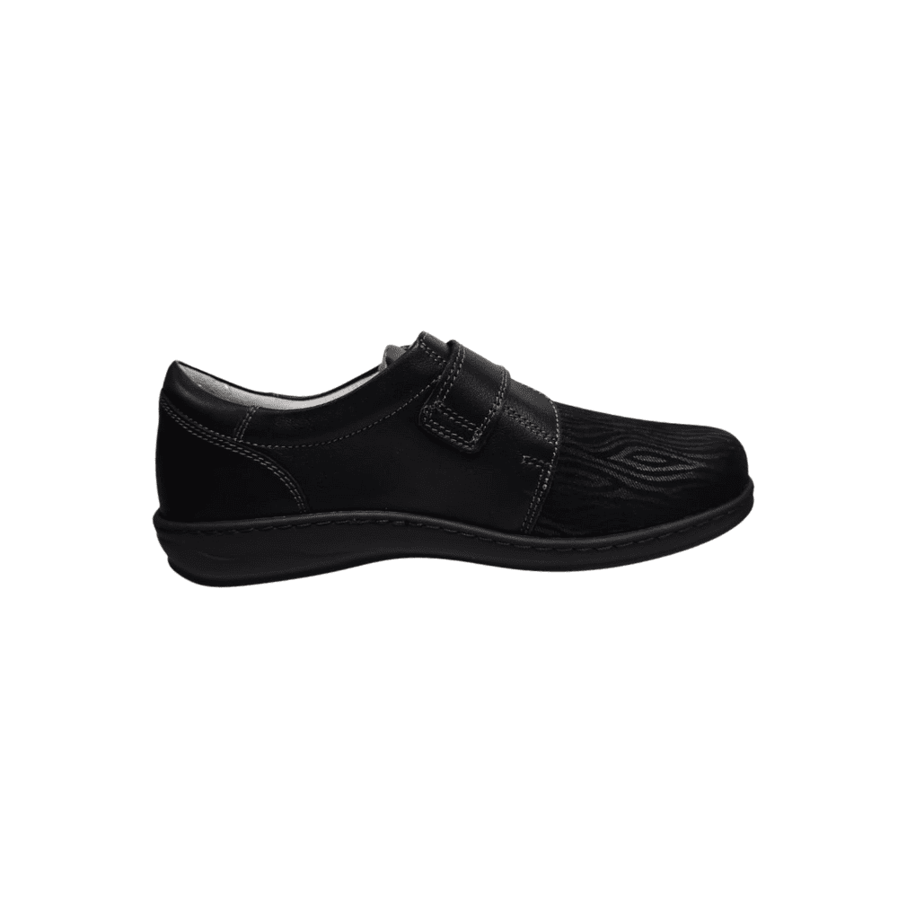 David Tate Evita Women's Micro Leather Slip - On Shoes - Stardust Black 2
