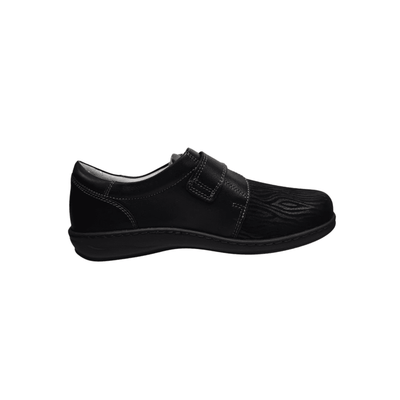 David Tate Evita Women's Micro Leather Slip - On Shoes - Stardust Black 2