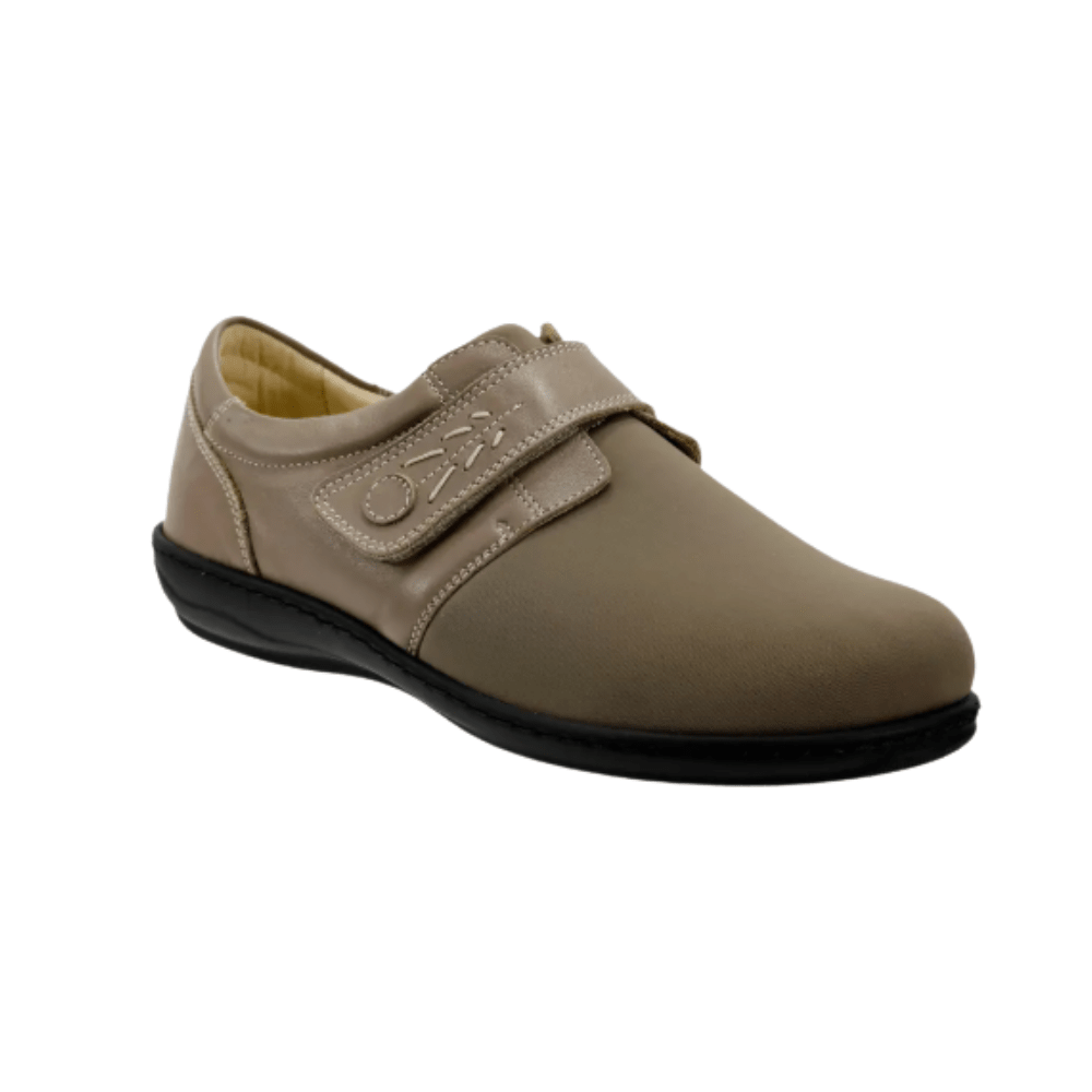 David Tate Evita Women's Micro Leather Slip - On Shoes - Taupe 2