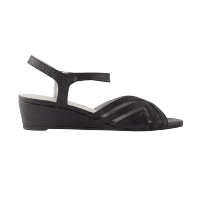 David Tate Rain Navy Nova Suede Block Heel Casual Women's Sandals 1