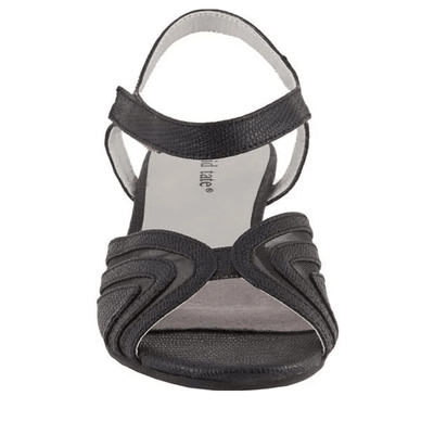 David Tate Rain Navy Nova Suede Block Heel Casual Women's Sandals 2