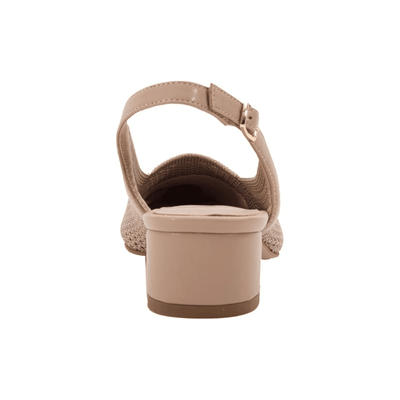 David Tate Women's Glenna Stretched Fabric Slingback Pump - Taupe 7