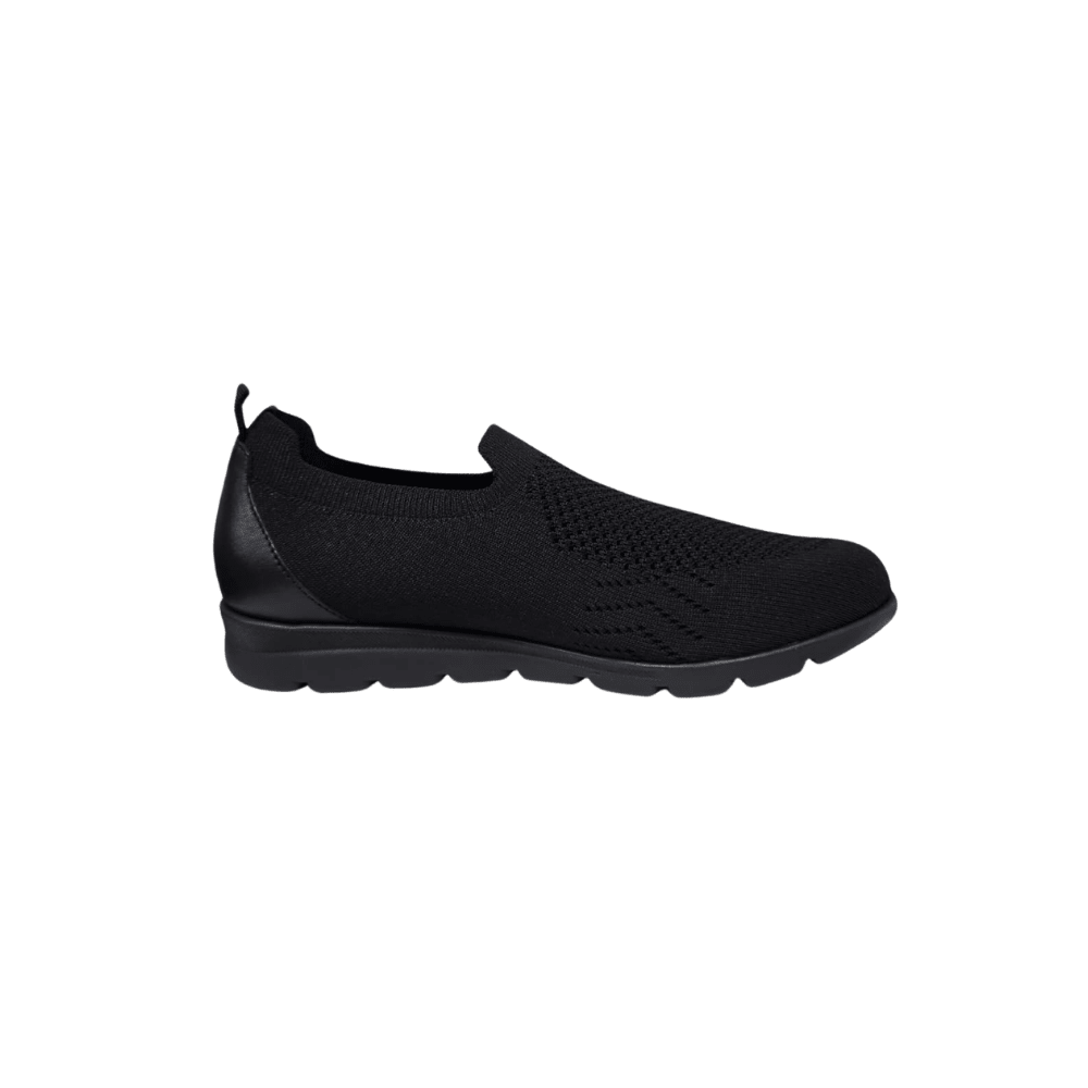 David Tate Women's Ultimate Stretch Slip - On Loafer - Black Stretch 1
