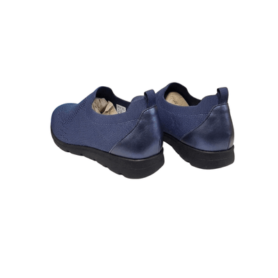 David Tate Women's Ultimate Stretch Slip - On Loafer - Navy Stretch 3