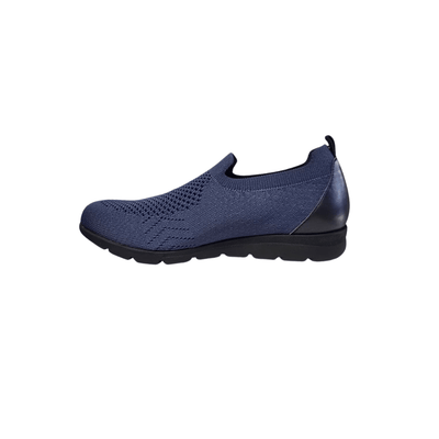 David Tate Women's Ultimate Stretch Slip - On Loafer - Navy Stretch 5