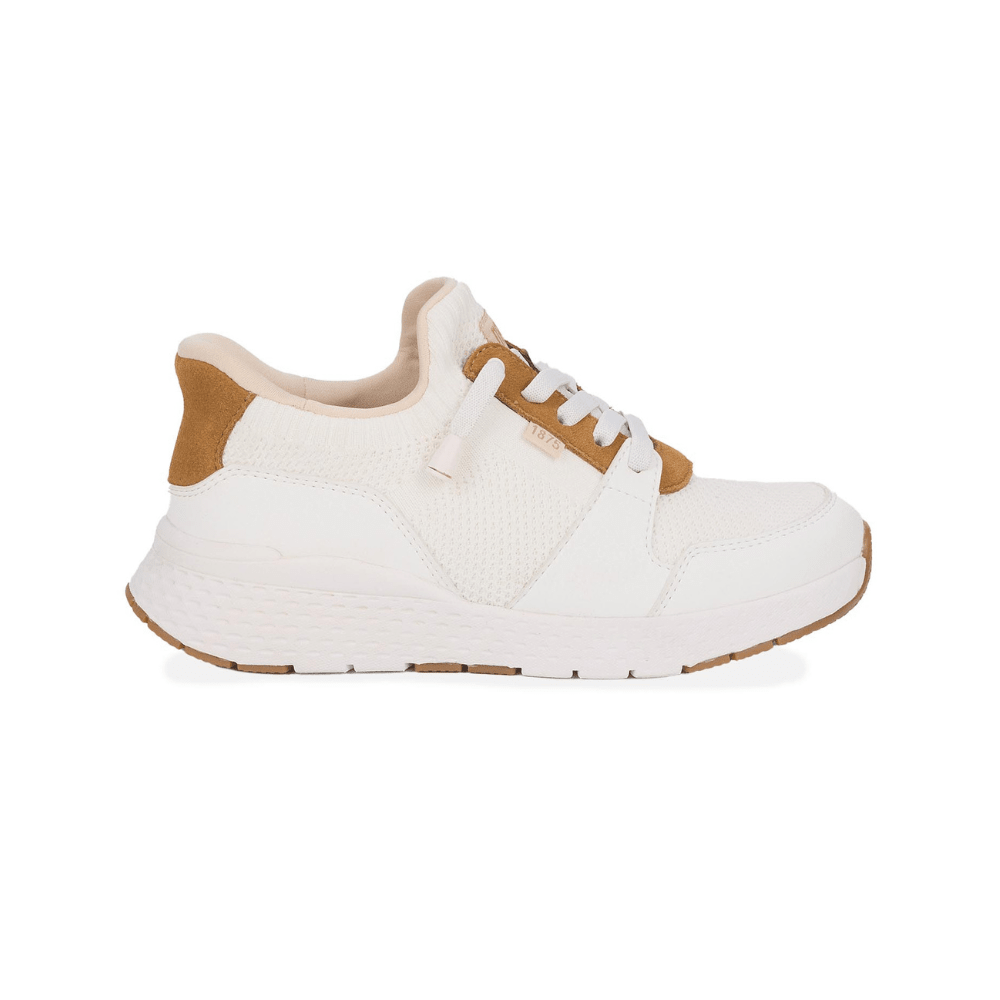 Drew Bobbie Women's Hand's Free Sneakers - White Mesh Combo 1