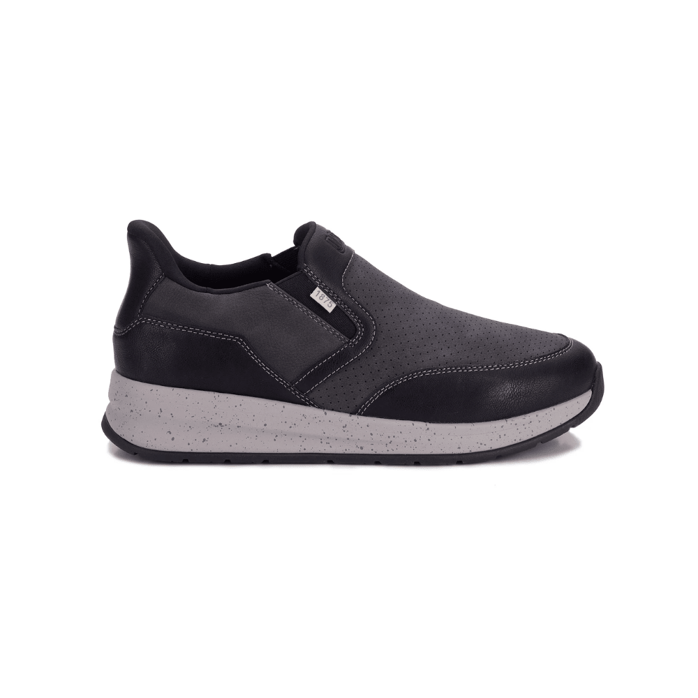 Drew Caleb Men's Hand's Free Slip - On Sneaker - Black Nubuck 1
